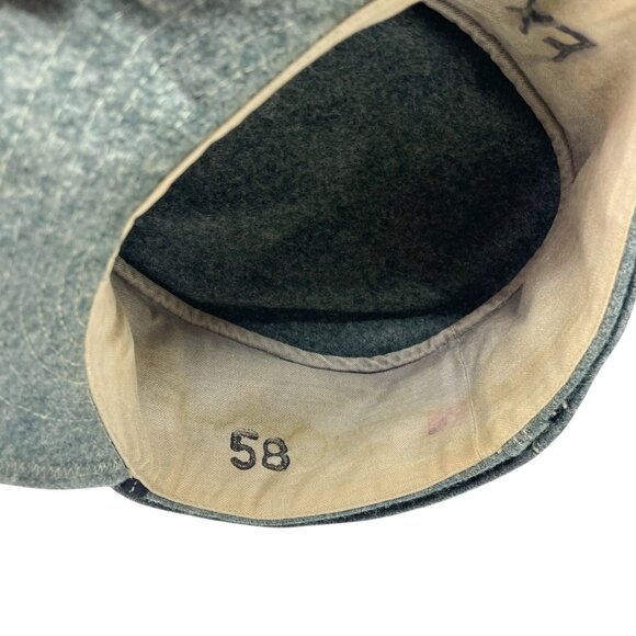 Vintage Swiss WWII Era Wool Army Field Hat Original Size 58 Militaria - Picture 7 of 10